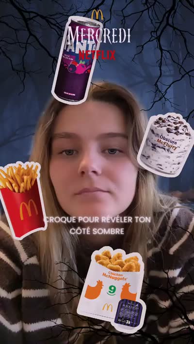 McDonald's X Netflix - Mercredi Adams — McDonald's